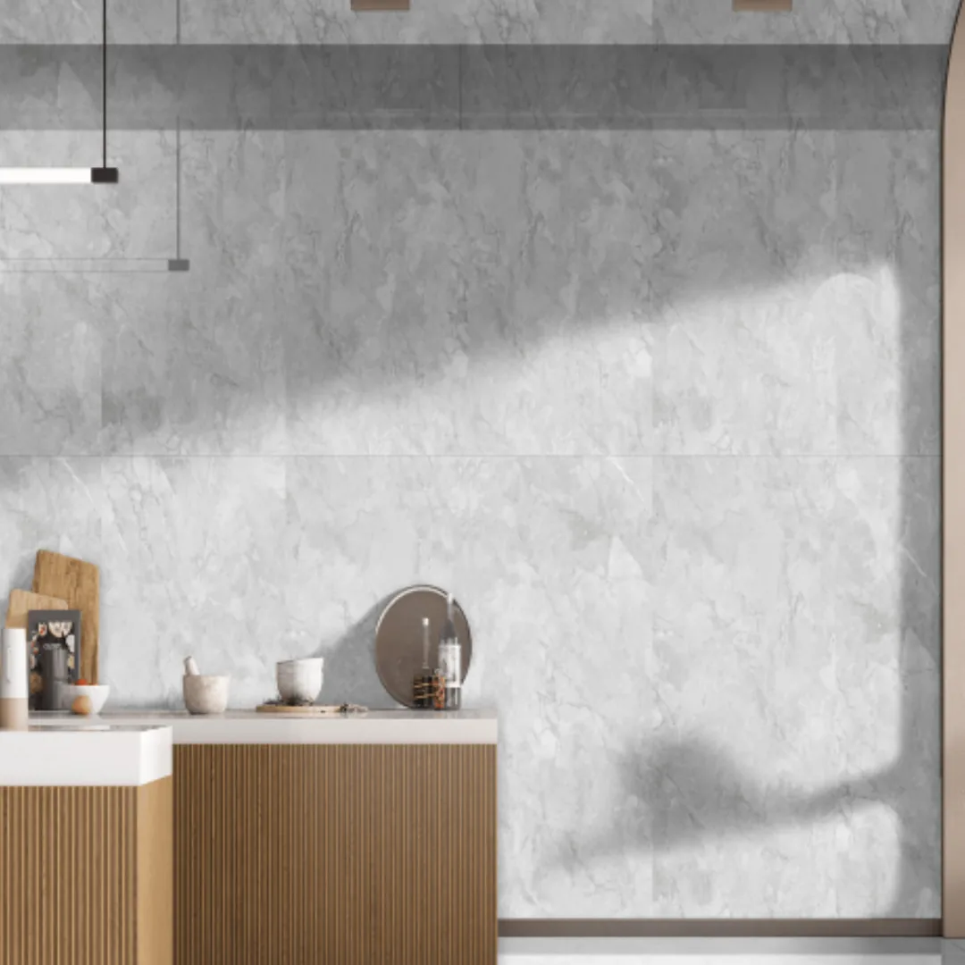 Exotica X - Eliza Grey, marble-look wall tile for bathroom
